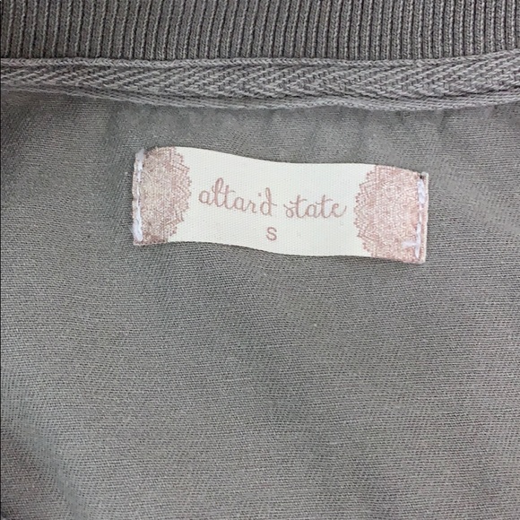 Altar’d State lightweight denim Knit zipper jacket - Picture 4 of 8